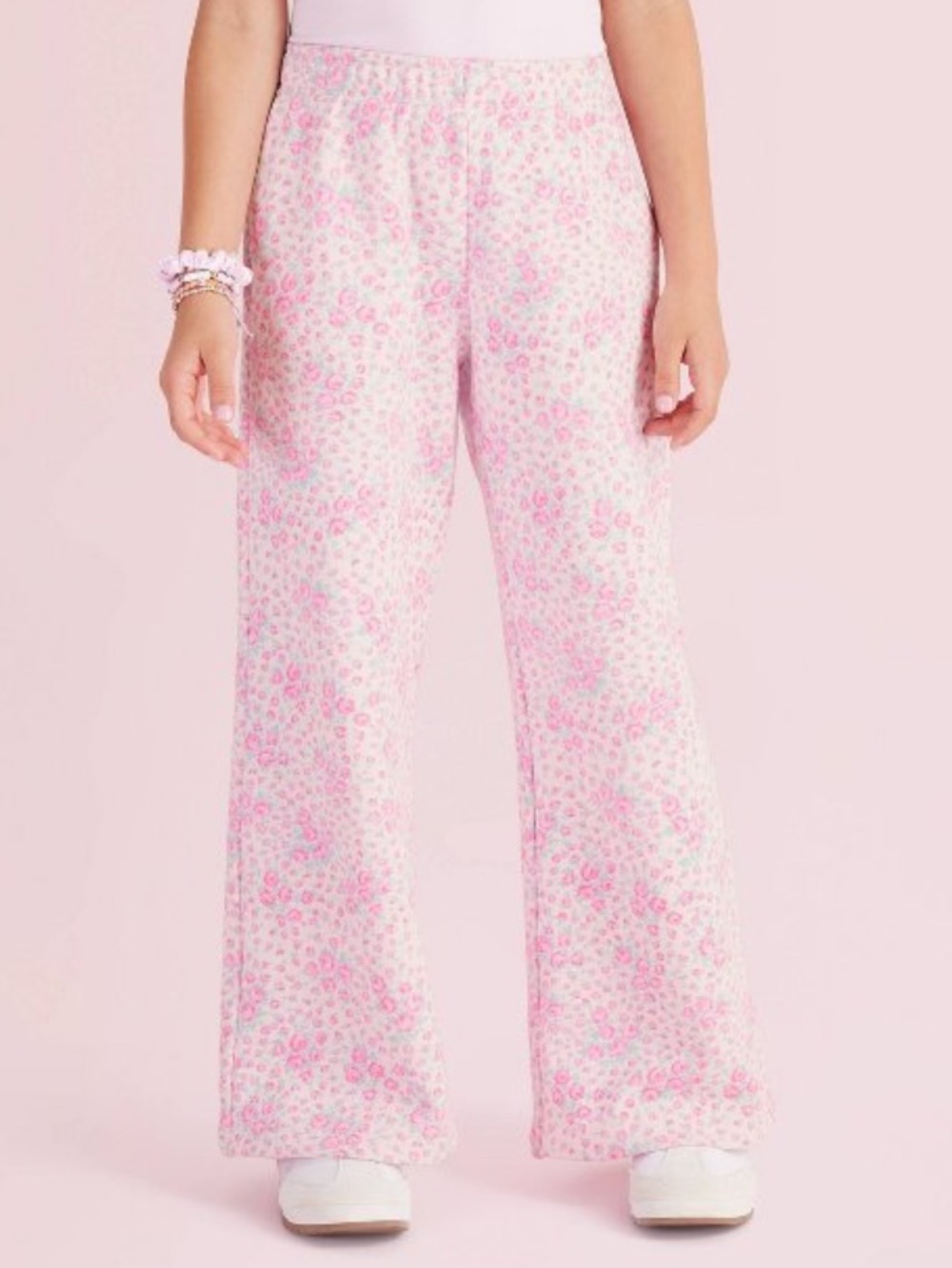 NWT LoveShackFancy x Target Esme Roseheart Wide Leg Sweatpants -Rose Pink-XXL
